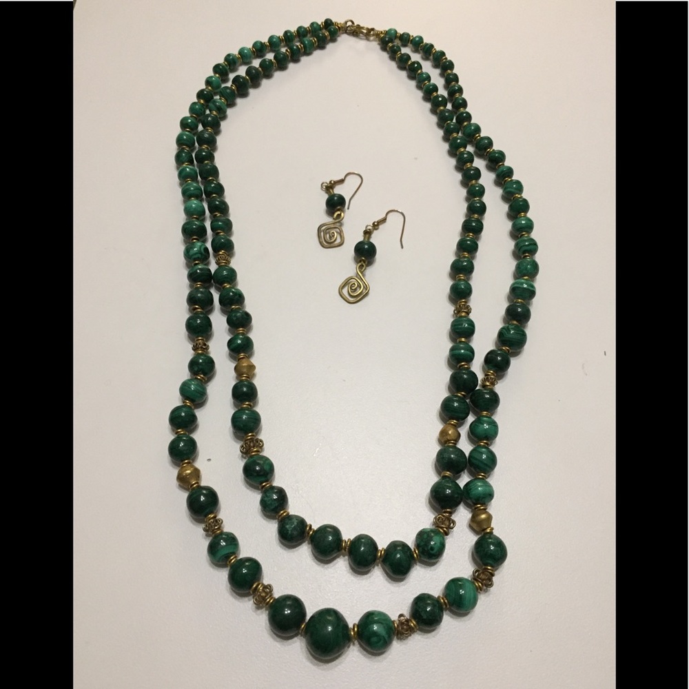 Verdite Necklace Set